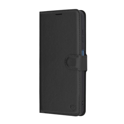 Hülle für Samsung Galaxy A06 A065, Techsuit, Leder-Folio, Schwarz