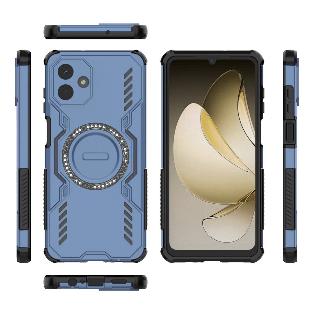 MagSafe-Hülle für Samsung Galaxy A07 4G A075, Techsuit, ArmorMag, Blau
