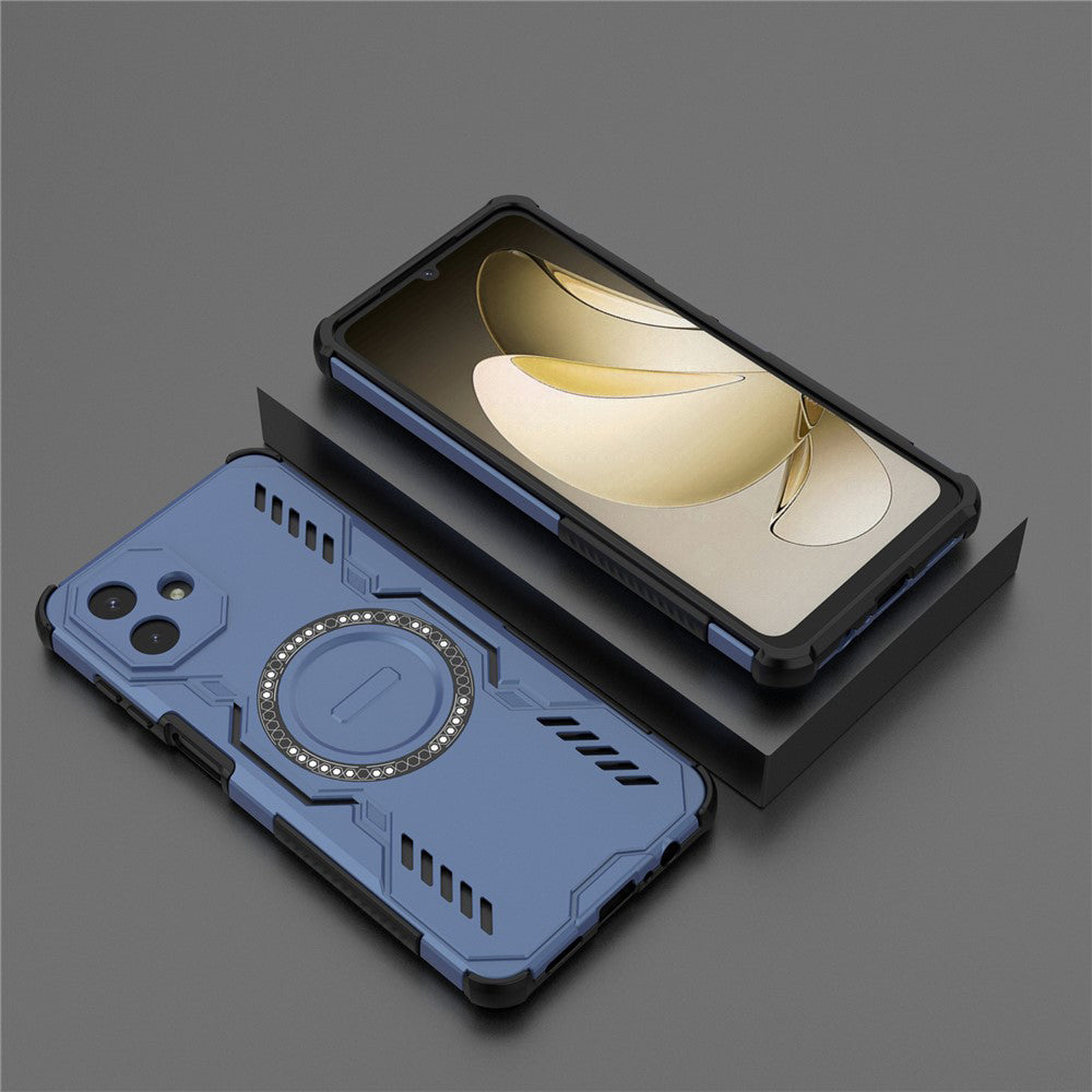 MagSafe-Hülle für Samsung Galaxy A07 4G A075, Techsuit, ArmorMag, Blau