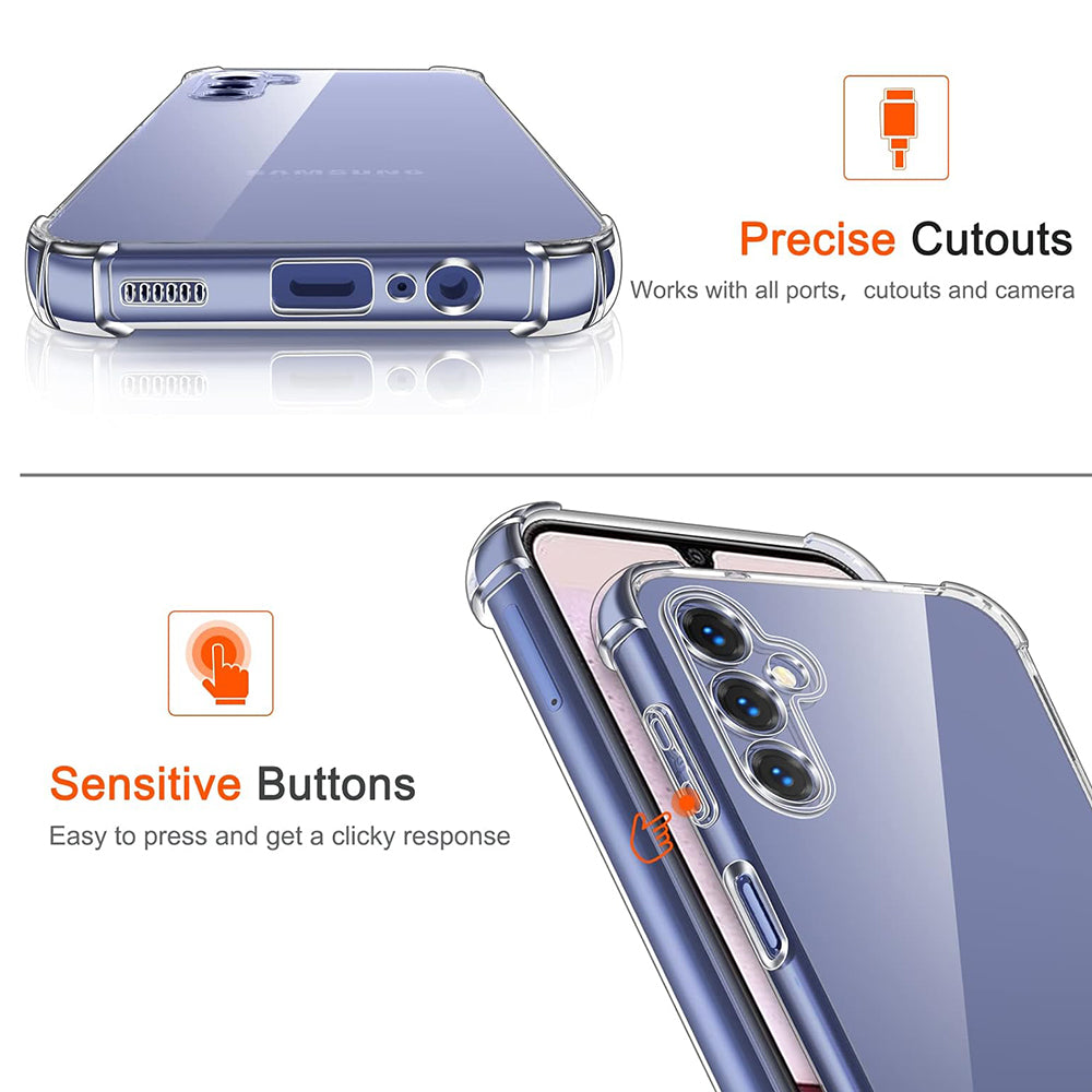 Hülle für Samsung Galaxy A10 A105, Techsuit, stoßfest klar, transparent