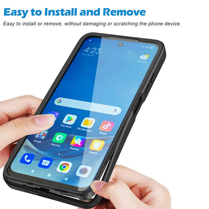 Hülle für Samsung Galaxy A12 A125, Techsuit, ColorVerse 360, Schwarz