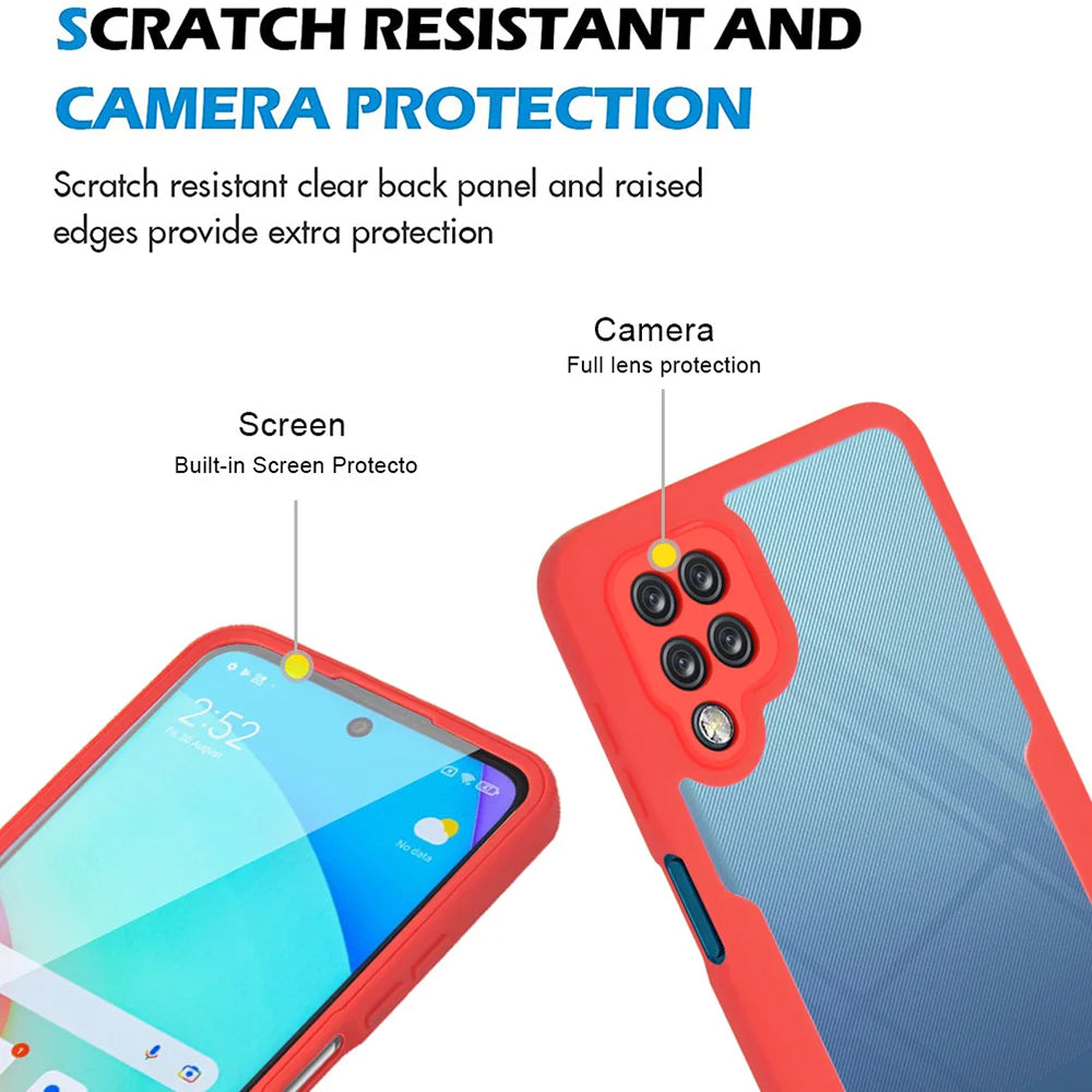Hülle für Samsung Galaxy A12 A125, Techsuit, ColorVerse 360, Schwarz