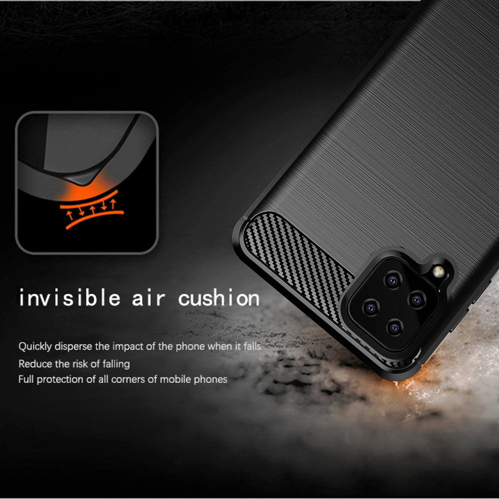 Case for Samsung Galaxy A12 Nacho A127 / A12 A125, Techsuit, Carbon, Black