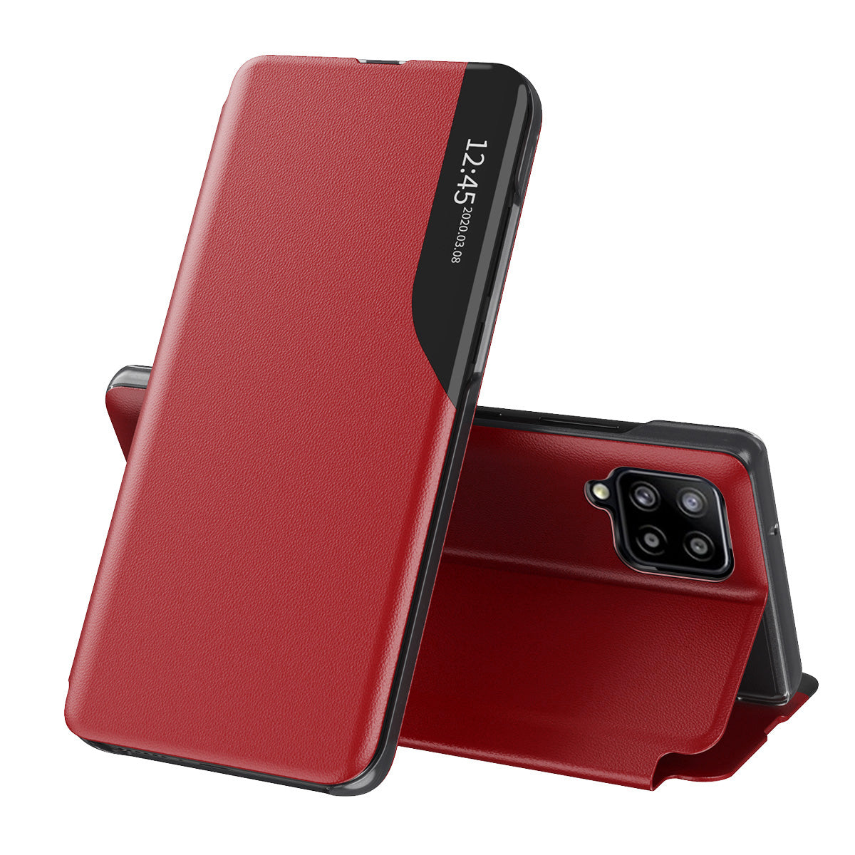 Hülle für Samsung Galaxy A12 Nacho A127 / A12 A125, Techsuit, eFold, Rot