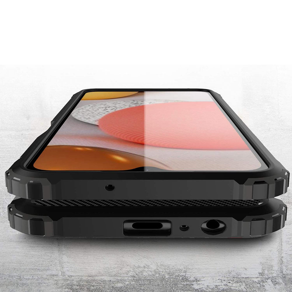 Case for Samsung Galaxy A12 Nacho A127 / A12 A125, Techsuit, Hybrid Armor, Black