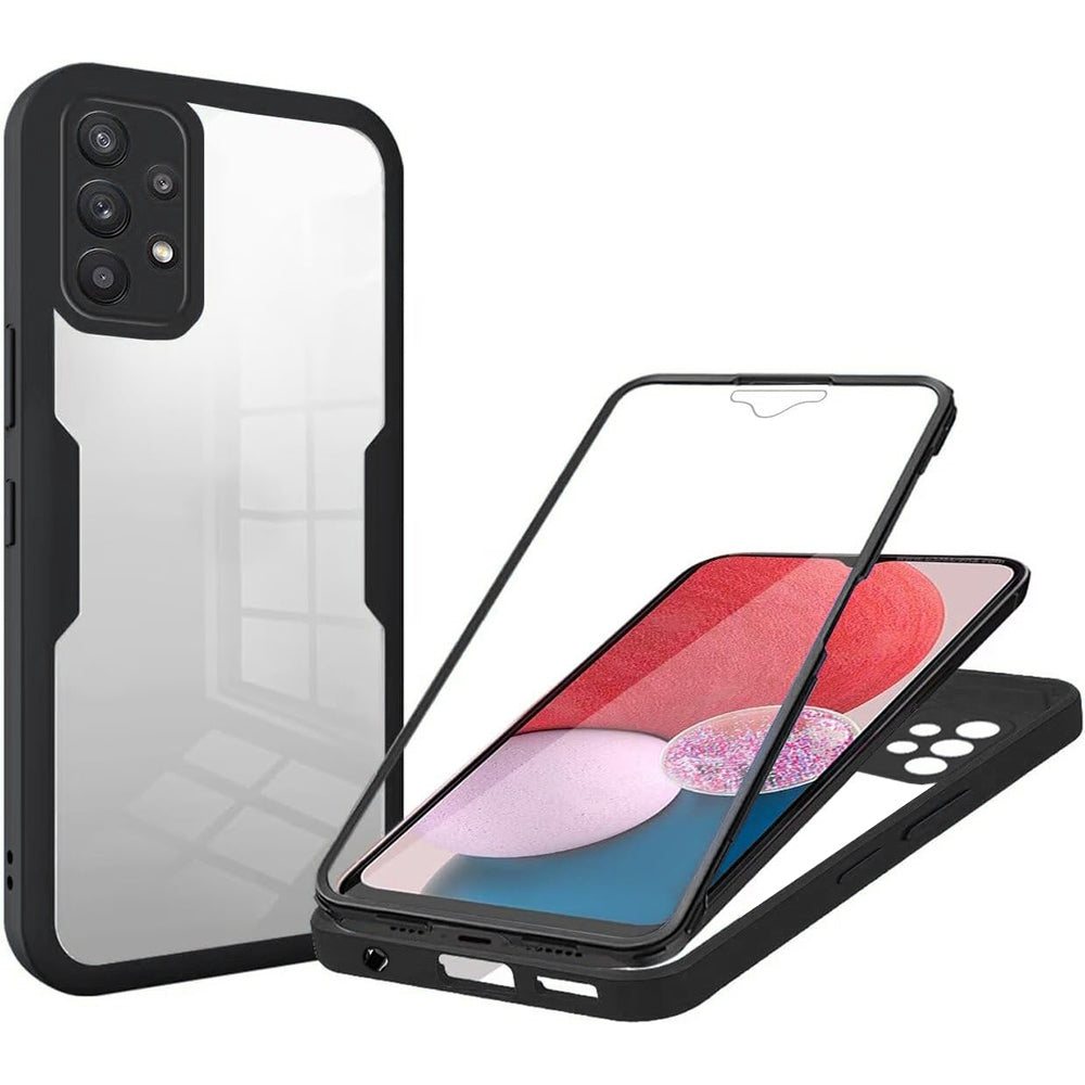 Hülle für Samsung Galaxy A13 A135, Techsuit, ColorVerse 360, Schwarz
