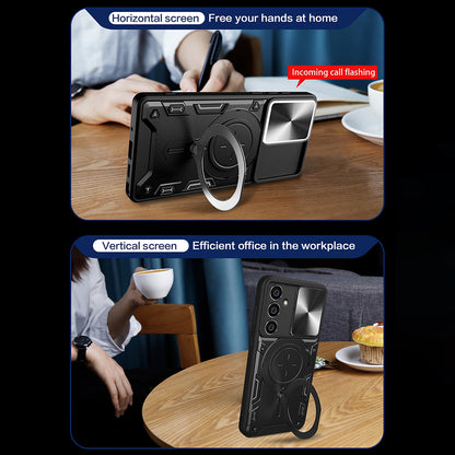 Hülle für Samsung Galaxy A14 A145 / A14 5G A146, Techsuit, CamGuard Pro, Schwarz