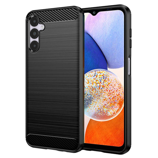 Hülle für Samsung Galaxy A14 A145 / A14 5G A146, Techsuit, Carbon, Schwarz