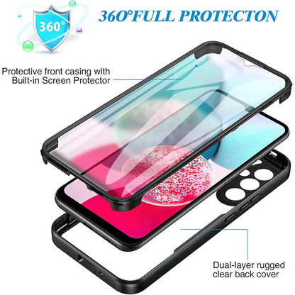 Case for Samsung Galaxy A14 A145 / A14 5G A146, Techsuit, ColorVerse 360, Purple