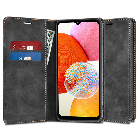 Hülle für Samsung Galaxy A14 A145 / A14 5G A146, Techsuit, Confy, Schwarz