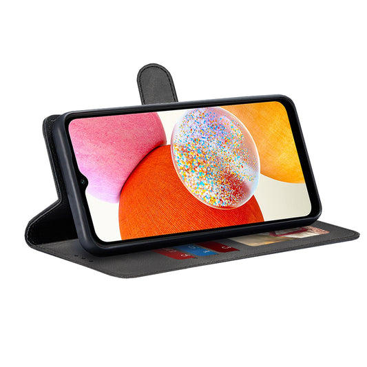 Hülle für Samsung Galaxy A14 A145 / A14 5G A146, Techsuit, Diary Book, Schwarz