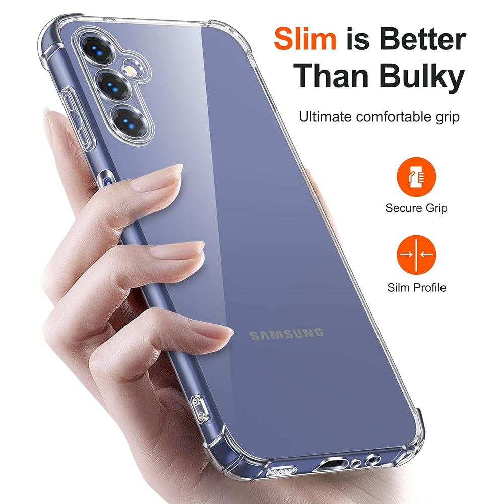 Husa pentru Samsung Galaxy A14 A145 / A14 5G A146, Techsuit, Shockproof Clear, Transparenta