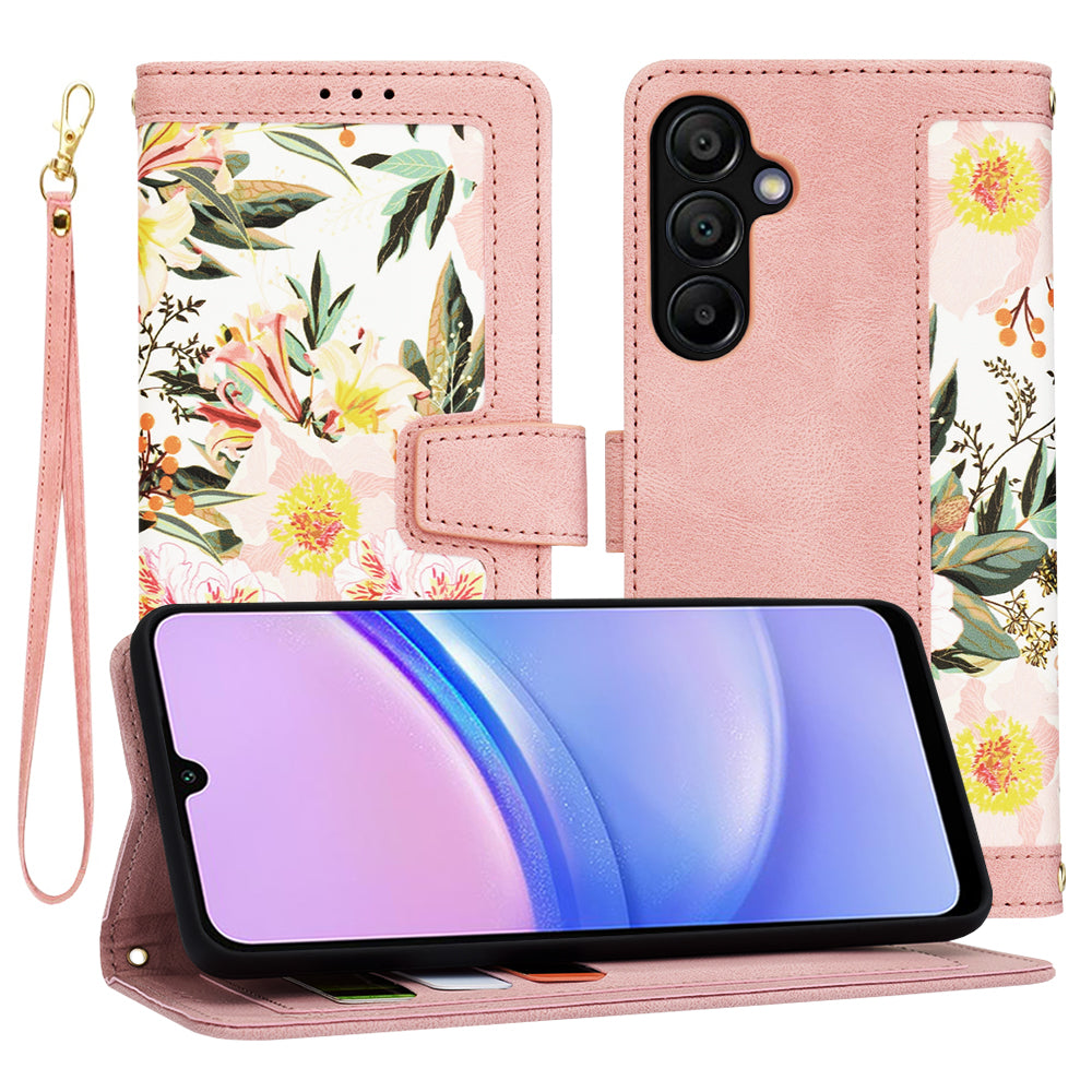 Hülle für Samsung Galaxy A15 5G A156 / A15 A155, Techsuit, FlipCraft, Rosa