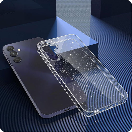 Hülle für Samsung Galaxy A15 5G A156 / A15 A155, Techsuit, SparkleSkin, Transparent