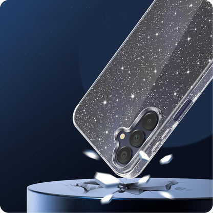 Case for Samsung Galaxy A15 5G A156 / A15 A155, Techsuit, SparkleSkin, Transparent