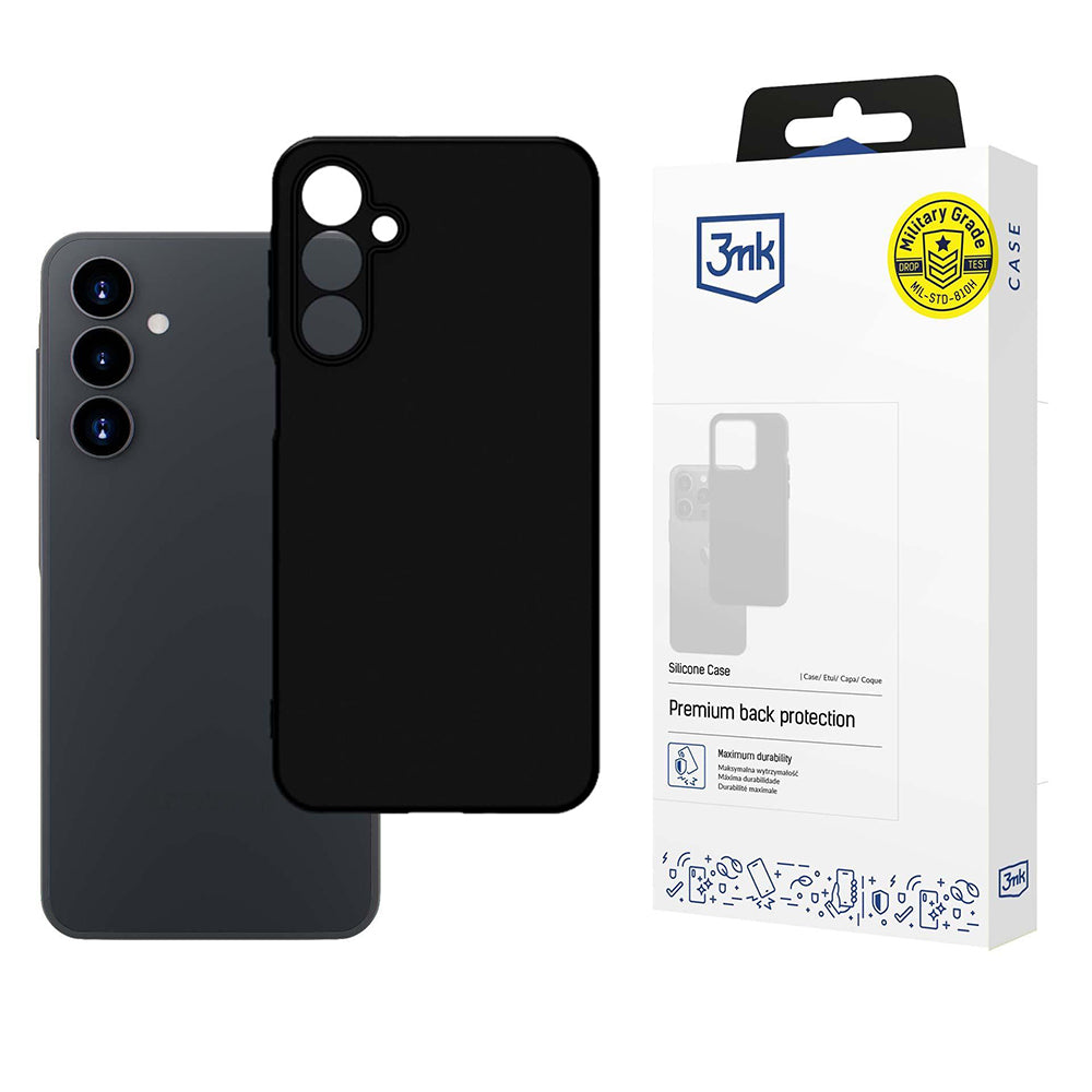 Hülle für Samsung Galaxy A16 5G A166 / A16 4G A165, 3MK, Silikon, Schwarz