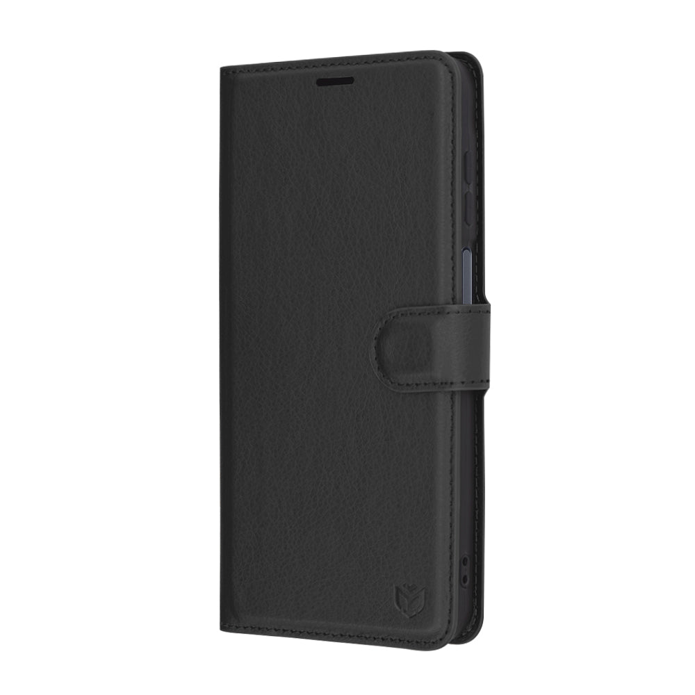 Hülle für Samsung Galaxy A16 5G A166 / A16 4G A165, Techsuit, Leder-Folio, Schwarz