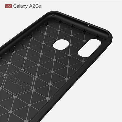 Hülle für Samsung Galaxy A20e A202, Techsuit, Carbon, Schwarz