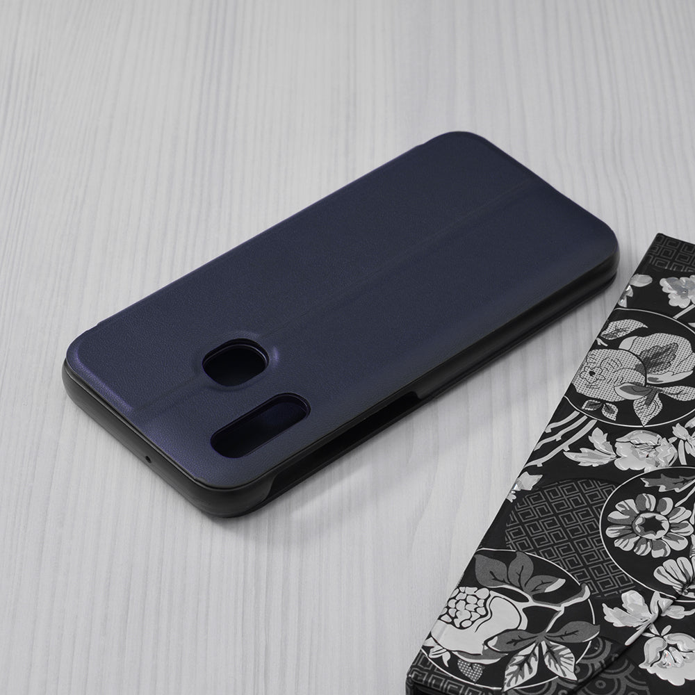 Hülle für Samsung Galaxy A20e A202, Techsuit, eFold, Dunkelblau