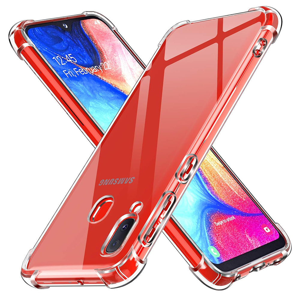 Hülle für Samsung Galaxy A20e A202, Techsuit, stoßfest klar, transparent