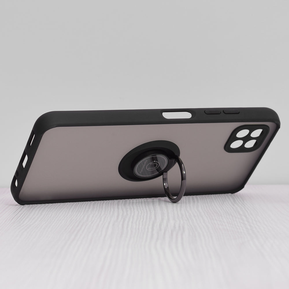 Hülle für Samsung Galaxy A22 5G A226, Techsuit, Glinth, Schwarz