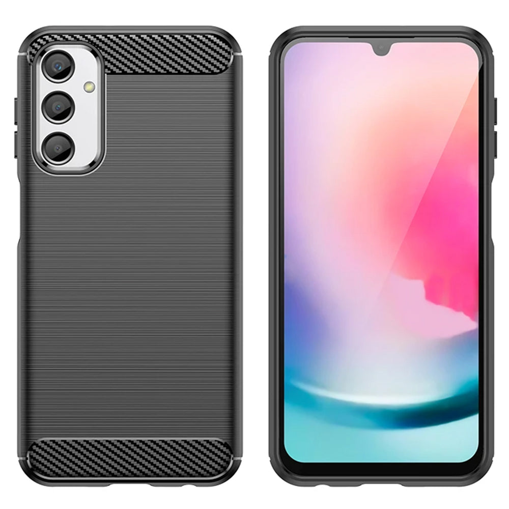 Hülle für Samsung Galaxy A24 4G A245, Techsuit, Carbon, Schwarz