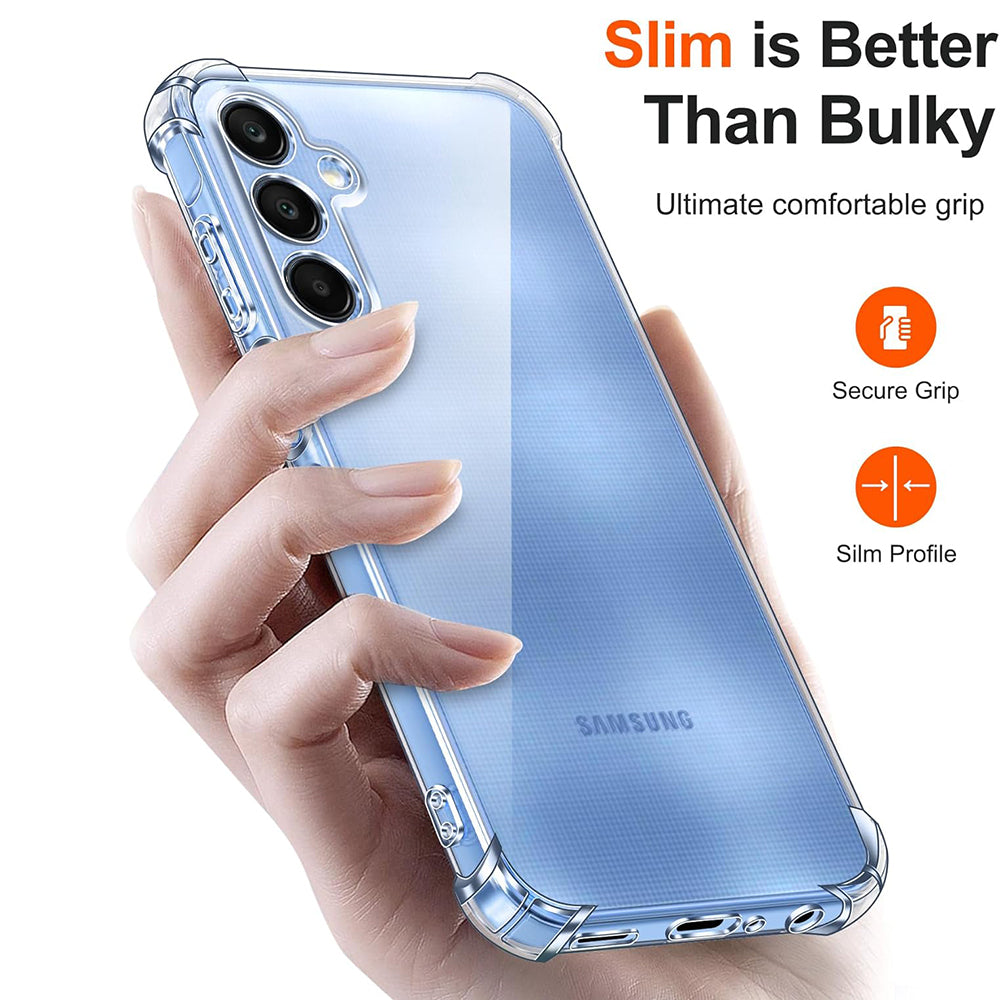 Hülle für Samsung Galaxy A25 A256, Techsuit, stoßfest klar, transparent