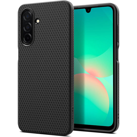 Hülle für Samsung Galaxy A26 A266, Spigen, Liquid Air, Mattschwarz ACS09290
