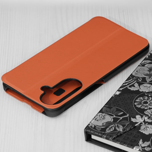 Hülle für Samsung Galaxy A27 5G, Techsuit, eFold New Model, Orange