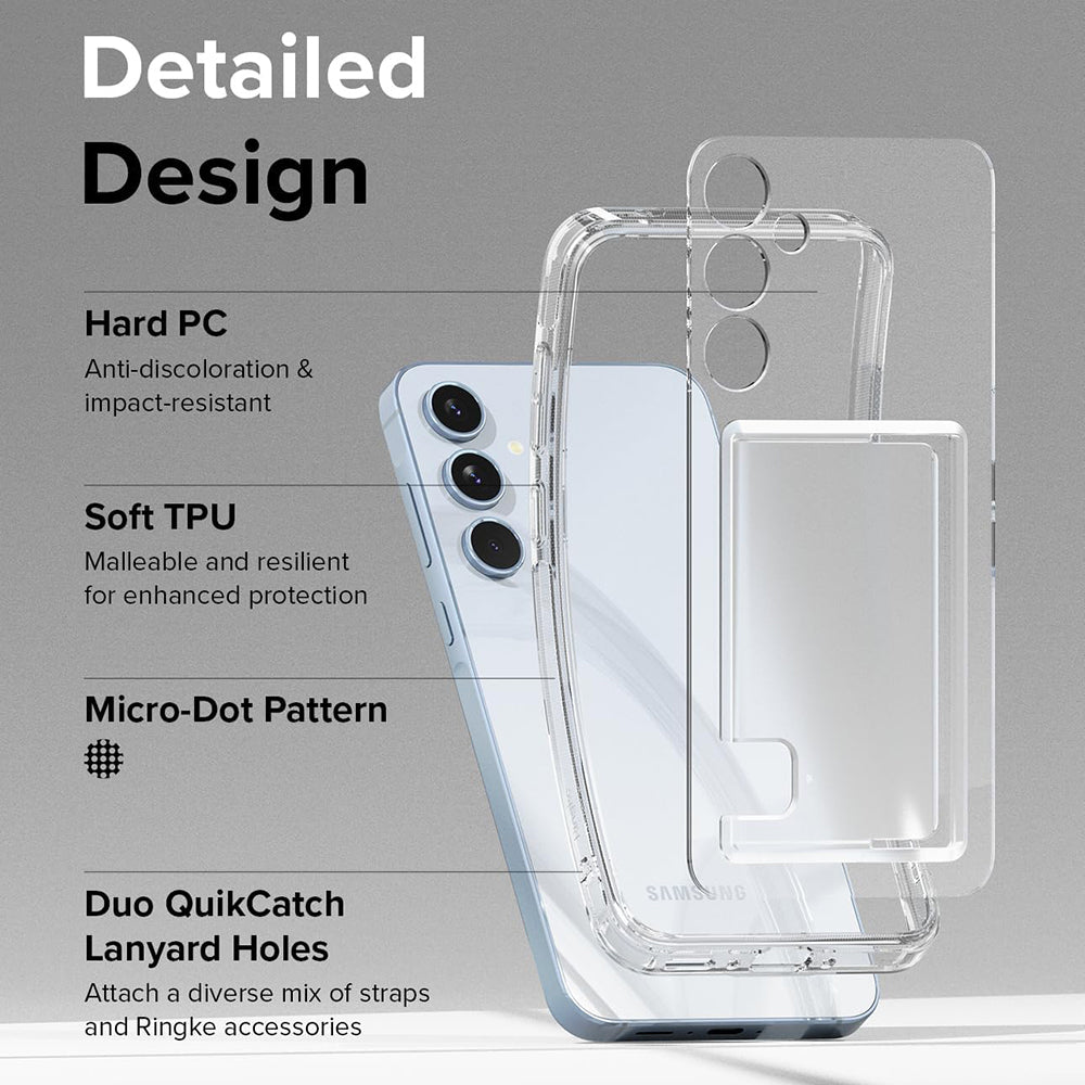 Case for Samsung Galaxy A35 5G A356, Ringke, Fusion Card, Transparent