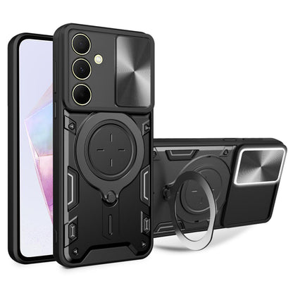Hülle für Samsung Galaxy A35 5G A356, Techsuit, CamGuard Pro, Schwarz