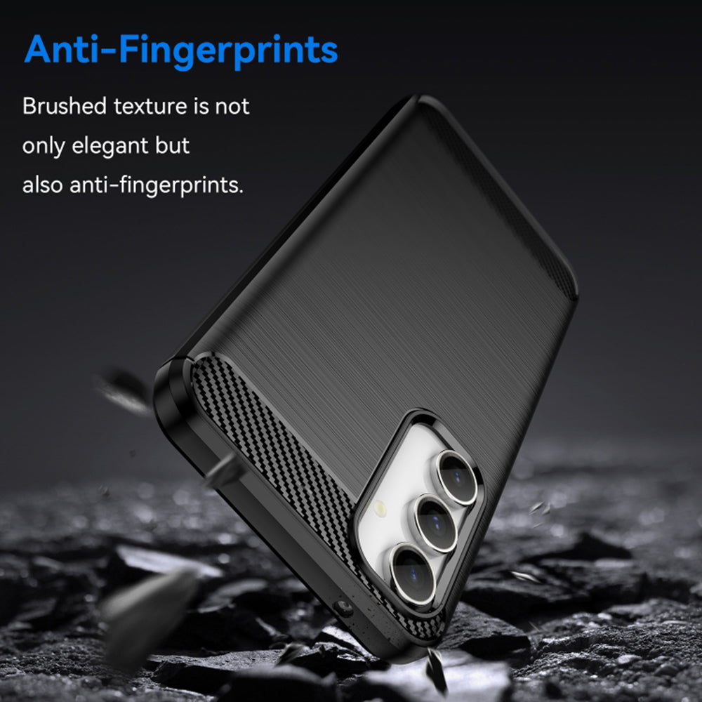 Hülle für Samsung Galaxy A35 5G A356, Techsuit, Carbon, Schwarz