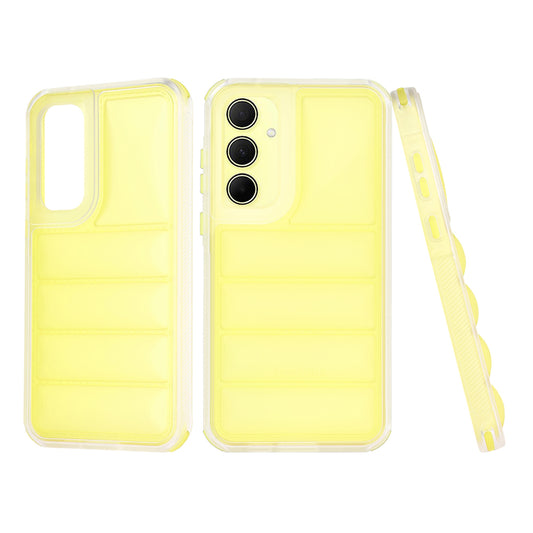 Hülle für Samsung Galaxy A35 5G A356, Techsuit, Wave Shield, Gelb