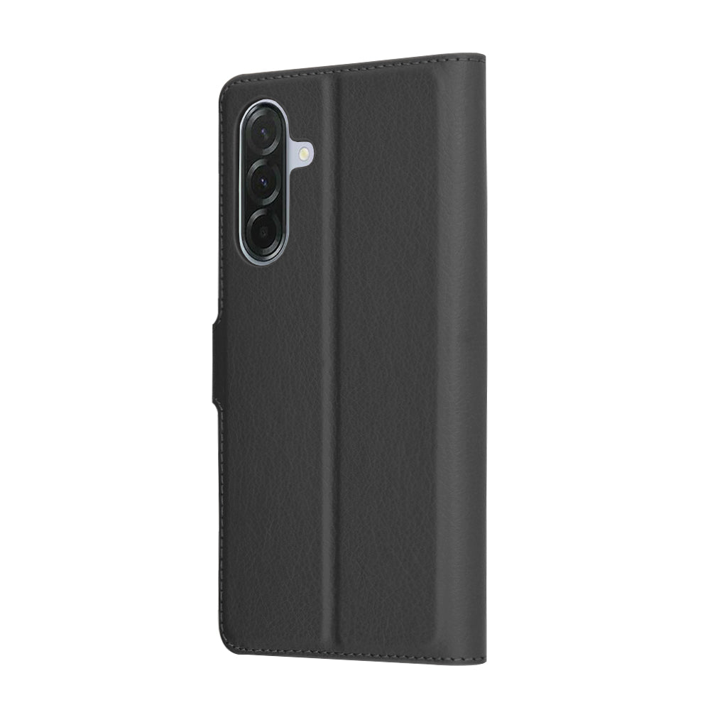 Hülle für Samsung Galaxy A36 A366, Techsuit, Leder-Folio, Schwarz