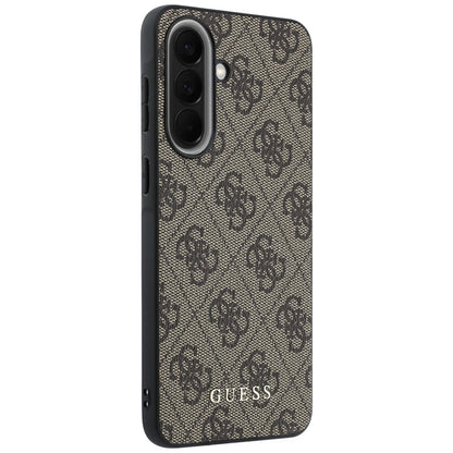 Hülle für Samsung Galaxy A37 5G, Guess, 4G Classic Logo Charm, Braun