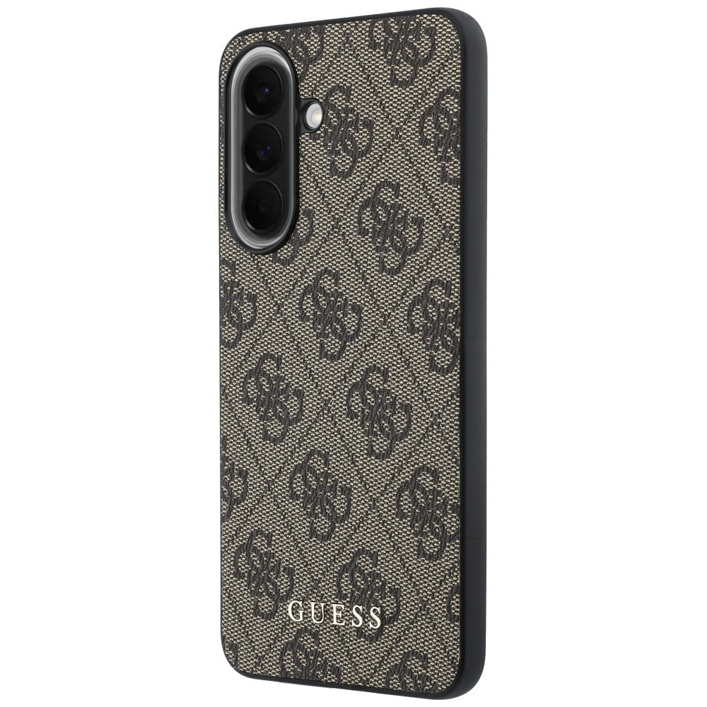 Hülle für Samsung Galaxy A37 5G, Guess, 4G Classic Logo Charm, Braun