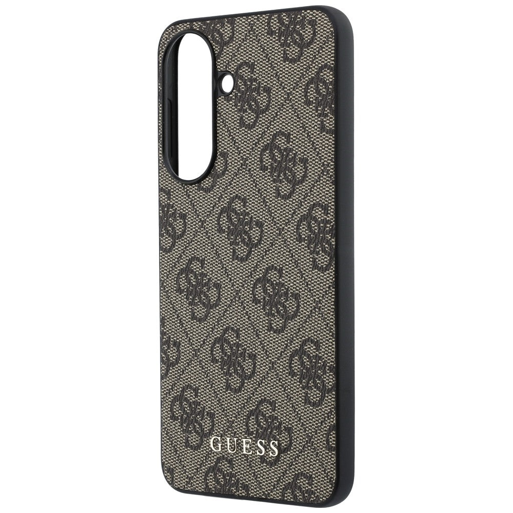 Hülle für Samsung Galaxy A37 5G, Guess, 4G Classic Logo Charm, Braun