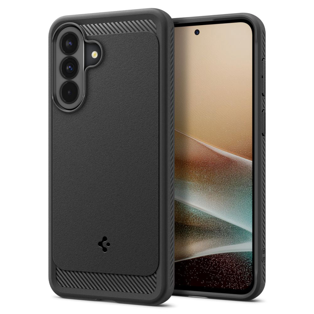 Hülle für Samsung Galaxy A37 5G, Spigen, Rugged Armor, Schwarz ACS09795