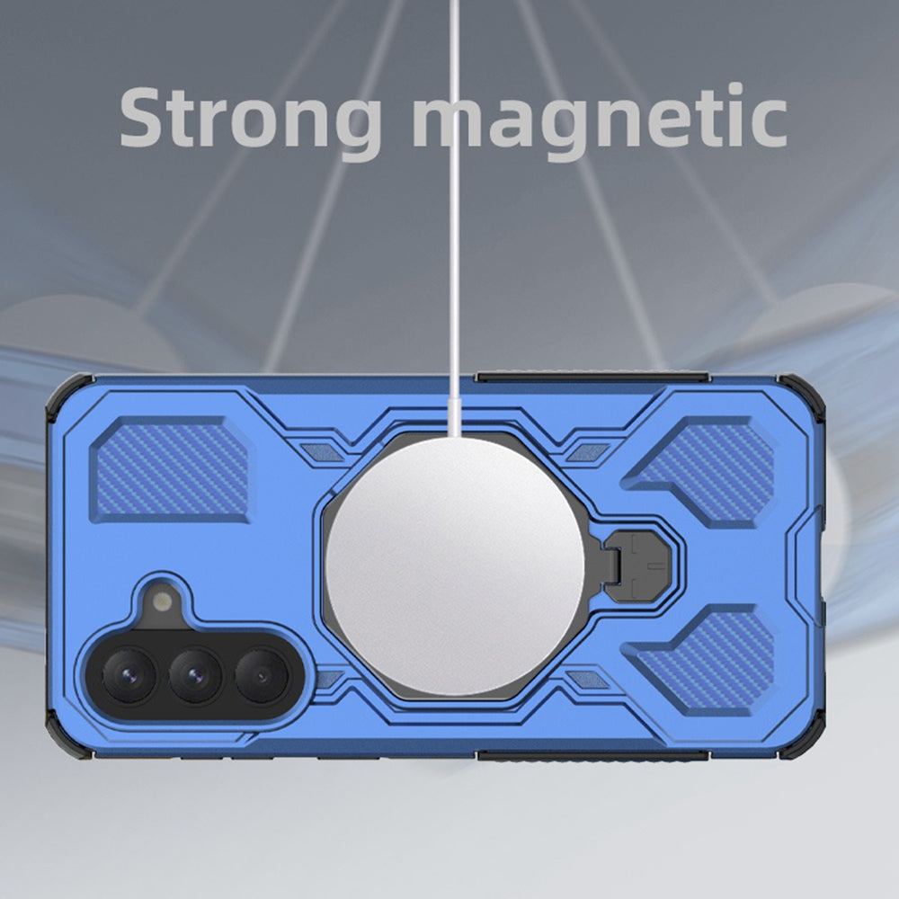 Hülle für Samsung Galaxy A37 5G, Techsuit, Carbon Shield Pro, Blau