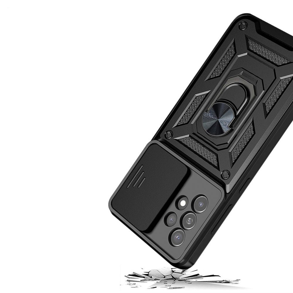 Hülle für Samsung Galaxy A52s 5G A528 / A52 5G A526 / A52 A525, Techsuit, CamShield, Schwarz