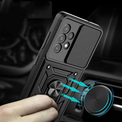 Hülle für Samsung Galaxy A52s 5G A528 / A52 5G A526 / A52 A525, Techsuit, CamShield, Schwarz