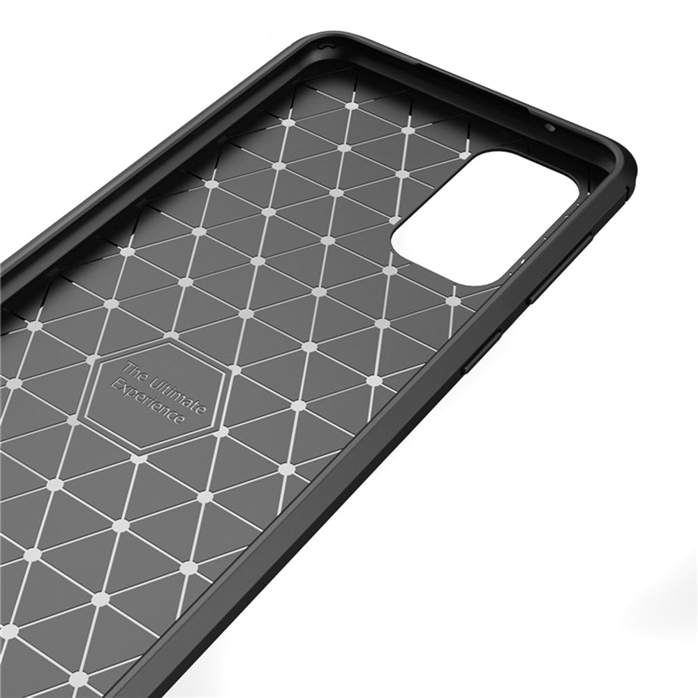 Hülle für Samsung Galaxy A52s 5G A528 / A52 5G A526 / A52 A525, Techsuit, Carbon, Schwarz