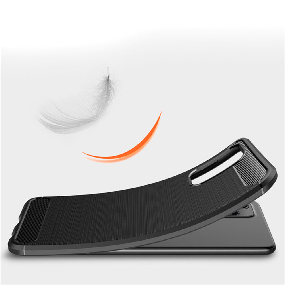 Hülle für Samsung Galaxy A52s 5G A528 / A52 5G A526 / A52 A525, Techsuit, Carbon, Schwarz