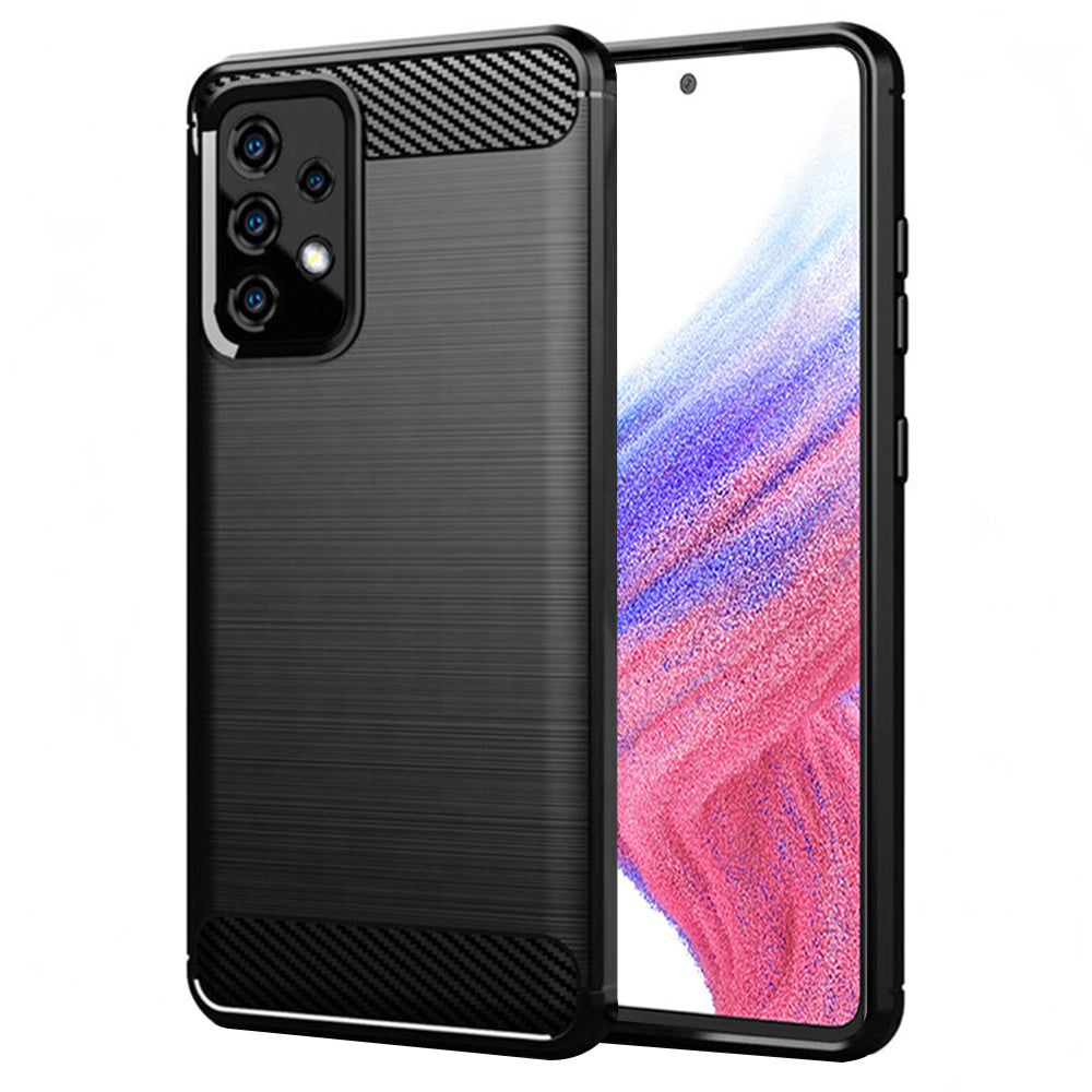 Case for Samsung Galaxy A53 5G A536, Techsuit, Carbon, Black