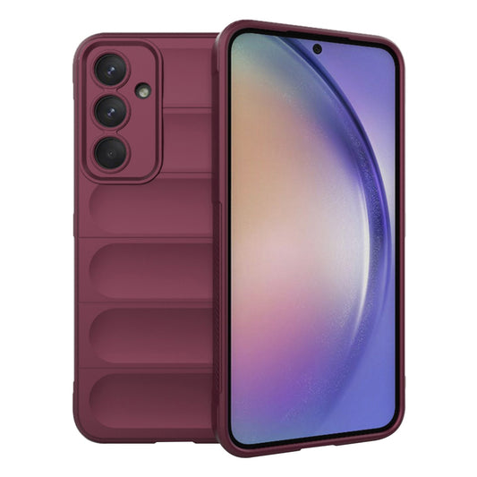 Hülle für Samsung Galaxy A54 A546, Techsuit, Magic Shield, Weinrot