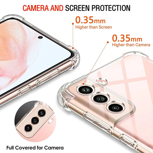 Hülle für Samsung Galaxy A54 A546, Techsuit, stoßfest klar, transparent