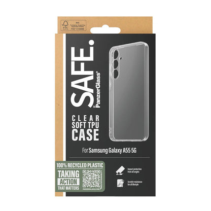 Hülle für Samsung Galaxy A55 5G A556, PanzerGlass, Safe., Transparent