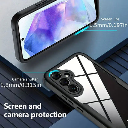 Case for Samsung Galaxy A55 5G A556, Techsuit, ColorVerse 360, Black