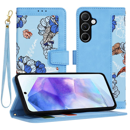 Hülle für Samsung Galaxy A55 5G A556, Techsuit, FlipCraft, Blau