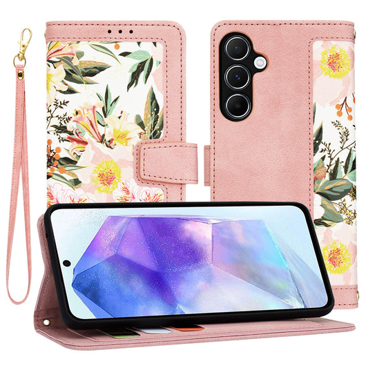Hülle für Samsung Galaxy A55 5G A556, Techsuit, FlipCraft, Rosa